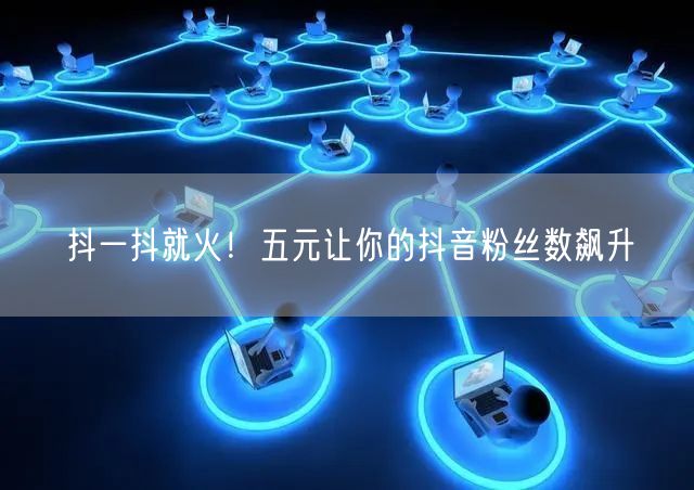 抖一抖就火！五元让你的抖音粉丝数飙升